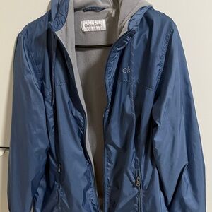 Calvin Klein Blue Hooded Jacket